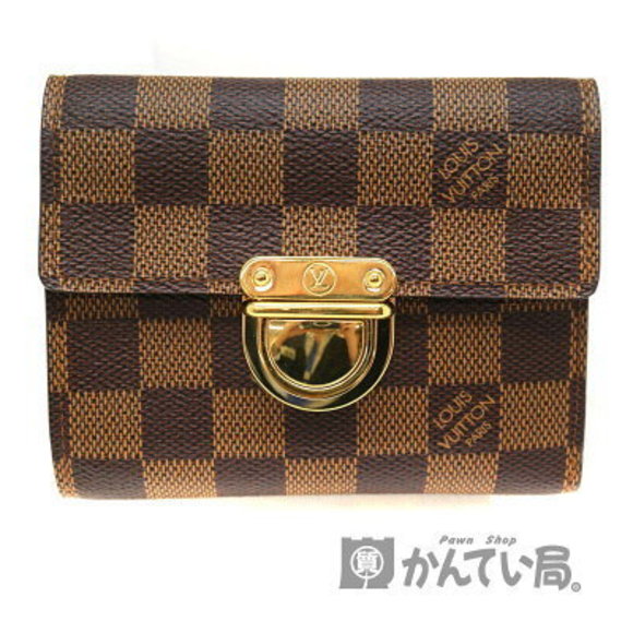 Louis Vuitton Portefeuille Koala Wallet Ebene Leather Brown LV - Picture 1 of 6